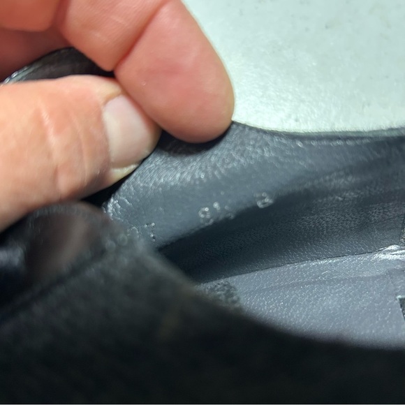 Stuart Weitzman Black and Gray Oxford Shoes with Block Heel size 8.5B women’s - Picture 8 of 9